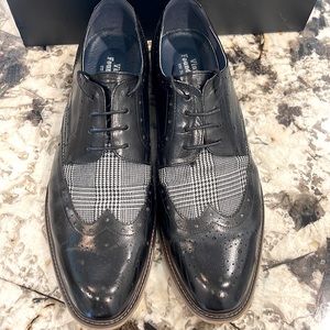 VINTAGE FOUNDRY - BLACK LEATHER Men’s Oxford Shoes US 13